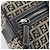 Borsa Boston FENDI Zucchino Canvas Navy Silver Auth 203884 Argento Blu navy - vista 18