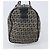 Borsa Boston FENDI Zucchino Canvas Navy Silver Auth 203884 Argento Blu navy - vista 4
