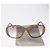 Occhiali da sole Christian Dior Plastica Beige Tono Oro Auth ar14225V - vista 14