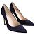 Décolleté Fern Lk Bennett in camoscio blu navy - vista 3