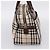 BURBERRY Nova Check Handtasche Canvas Beige Silver Auth 205173 Silber - Ansicht 3