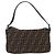 Borsa a tracolla FENDI Zucca Canvas Mamma Baguette Marrone Nero Auth 204131V - vista 2