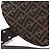 Borsa a tracolla FENDI Zucca Canvas Mamma Baguette Marrone Nero Auth 204131V - vista 22
