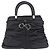 Christian Dior Carreo Hand Bag Leather Black Silver Auth am12602SAM Silvery - view 2