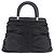 Christian Dior Carreo Hand Bag Leather Black Silver Auth am12602SAM Silvery - view 3