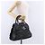 Christian Dior Carreo Hand Bag Leather Black Silver Auth am12602SAM Silvery - view 30