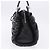 Christian Dior Carreo Hand Bag Leather Black Silver Auth am12602SAM Silvery - view 4