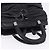 Christian Dior Carreo Hand Bag Leather Black Silver Auth am12602SAM Silvery - view 6