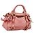 Borsa a mano Miu Miu Vitellolux in pelle 2way Pink Gold Auth 205828V Rosa D'oro
