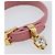 Bracciale Miu Miu in pelle rosa tono oro Auth ar14251V - vista 6