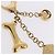 LOUIS VUITTON Bijoux Sack Baxter Charm Metal Gold Tone M65177 LV Auth ar14253V - vista 6
