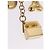 LOUIS VUITTON Bijoux Sack Baxter Charm Metal Gold Tone M65177 LV Auth ar14253V - vista 8