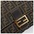 Borsa a tracolla FENDI Zucca Canvas Mamma Baguette Nero Marrone Auth 204132V - vista 19