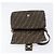 Borsa a tracolla FENDI Zucca Canvas Mamma Baguette Nero Marrone Auth 204132V - vista 20