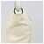 Bolsa de Ombro PRADA Nylon Ivory Silver Auth 204641A Prata Cru - vista 5