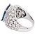 Autre Marque Cocktailring Ceylon-Saphir 9,24 cts, Diamant-Pavé. - Ansicht 3