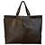 Borsa Tote Folio Di Bag in vera pelle marrone Tod's - vista 3