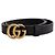 Gucci Schwarzer GG Marmont Gürtel