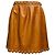 Valentino Garavani Falda de piel de cordero Tan / Silver Stud Embellished RED Valentino Camello