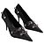 Tacchi Balenciaga Cagole in pelle nera Nero - vista 3