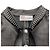 Top a maniche corte in pelle nera con borchie argentate RED Valentino Nero - vista 4