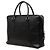 Sac business Prada Saffiano noir - vue 2