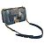 Borsa Boy Chanel Old Medium in denim patchwork blu - vista 4
