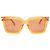 Gafas de sol cuadradas translúcidas Orange Bottega Veneta Naranja