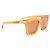 Gafas de sol cuadradas translúcidas Orange Bottega Veneta Naranja - vista 2