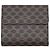 Autre Marque Vintage Black & White Celine Macadam Folding Wallet Brown