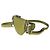 Gucci Mini B Shoulder Pouch in pelle di vitello martellata Olive Green Verde