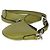 Gucci Mini B Shoulder Pouch in pelle di vitello martellata Olive Green Verde - vista 6