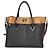 Louis Vuitton Black Monogram Canvas On My Side MM Negro - vista 8