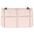 Gabrielle Chanel Medium Double Flap Bag aus multicolorigem gestepptem Tweed in Hellrosa Pink - Ansicht 2