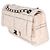 Gabrielle Chanel Medium Double Flap Bag aus multicolorigem gestepptem Tweed in Hellrosa Pink - Ansicht 3