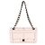 Gabrielle Chanel Medium Double Flap Bag aus multicolorigem gestepptem Tweed in Hellrosa Pink - Ansicht 5