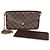 Louis Vuitton Damier Ebene Canvas Felicie Pochette Marrone