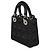 Mini Lady Dior in raso nero Cannage con cristalli Swarovski Christian Dior - vista 3