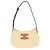 Céline Bolsa de Ombro Celine Medium Tilly em Ráfia Natural e Pele de Vitelo Triomphe Bege