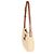 Céline Bolsa de Ombro Celine Medium Tilly em Ráfia Natural e Pele de Vitelo Triomphe Bege - vista 3