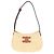 Céline Bolsa de Ombro Celine Medium Tilly em Ráfia Natural e Pele de Vitelo Triomphe Bege - vista 8