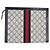 Pouch Ophidia Large in tela GG Supreme blu navy Gucci - vista 2