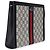 Pouch Ophidia Large in tela GG Supreme blu navy Gucci - vista 4
