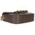 Borsa a tracolla Gucci Camel Monogram Jumbo GG in pelle di vitello Web Small Horsebit 1955 - vista 7