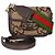 Borsa a tracolla Gucci Camel Monogram Jumbo GG in pelle di vitello Web Small Horsebit 1955 - vista 8