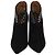 Bottines Disco à bout pointu en daim noir Aquazzura