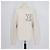 Louis Vuitton Rundhals-Pullover aus Off-White-Wollmischung mit Intarsia Aus weiß