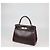Hermès Borsa Kelly Retourne 28 Hermes Chocolat, Pelle Box Calf Cyclamen, Hardware in Palladio Multicolore - vista 3