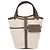 Hermès Borsa Hermes Cargo Picotin Lock 18 in Toile e Pelle Swift Ecru, Etoupe