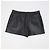 Balenciaga Mini Short in pelle nera con 2 tasche Nero - vista 2